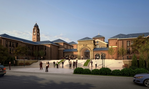 徐州国际学校公建学校 欧式 CCI（含文本效果图 CAD SU）缩略图